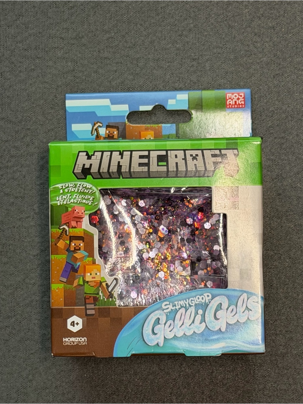 Minecraft SlimyGloop Gelli Gels Squishy Cube - Purple